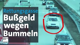 Bußgeld bis Führerscheinentzug Rettungsgasse blockieren gibt harte Strafen  Abendschau  BR24 [upl. by Chelton]