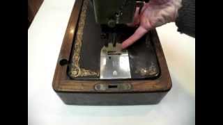 How to Remove a Bobbin Plate from a Singer 99K Sewing Machine [upl. by Hsemin]