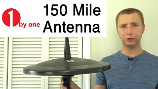 1byone 150 Mile Amplified Outdoor Omni Directional HD TV Antenna Review [upl. by Osicnarf]