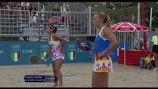 Quarti di finale femminile da Terracina  ITF Beach Tennis Deiana  Grandi VS Gasparri  Valentini [upl. by Caesaria]