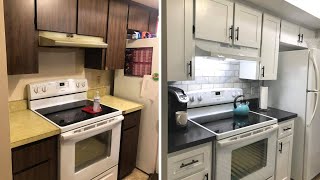 Amazing Kitchen Makeover For Under 500  Goodbye 1975 [upl. by Terrie]