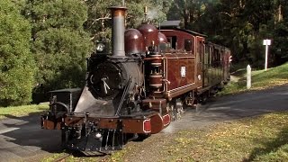 Steam Trains on the 2ft 6  Puffing Billy Railway Australian Trains [upl. by Ahcrop]