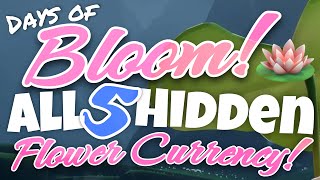 All 5 Hidden Flower Event Currency  Days of Bloom Sky Children of the Light nastymold [upl. by Burgess]