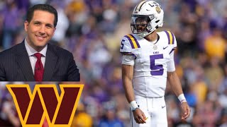 Adam Schefter Predicts The Washington Commanders Will Draft Jayden Daniels [upl. by Hairahcaz969]