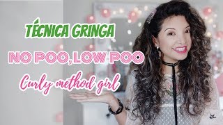 Técnica Gringa para el cabello NO y LOW POO Como funciona Español Curly Astrid [upl. by Sehcaep763]