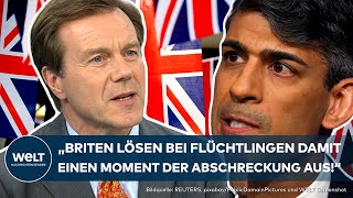 GROSSBRITANNIEN quotMaßnahme um illegale Migration zu reduzierenquot Premier Rishi Sunak greift durch [upl. by Aivart353]