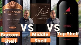 How different are Top Shelf VS Bottom Shelf Wines 2018 Cabernet Sauviugnon Paso Robles Review [upl. by Gnivri765]