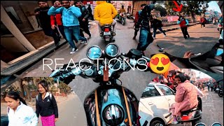 Public Reaction on my continental GT 650  RED ROOSTER EXHAUST REACTION 🔥🔥 [upl. by Oatis]