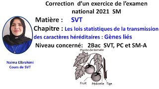 SVT Biof Correction national 2021 SM lois statistiques  Dihybridisme [upl. by Dawson654]