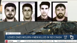 Loved ones mourn 4 men killed in multivehicle 163 crash in Kearny Mesa [upl. by Artemis]