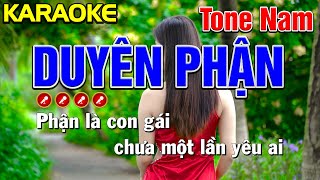 ✔ DUYÊN PHẬN Karaoke Tone Nam  Bến Đợi Karaoke [upl. by Aleusnoc]