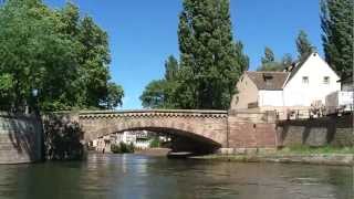 Straßburg  Strasbourg Schiffsrundfahrt auf der Ill und den Kanälen Frankreich [upl. by Eelynnhoj]