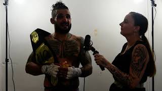 Mario Saeed after his Raged UK MMA 11 Suetonius r Welterweight champion win [upl. by Ardnauq]