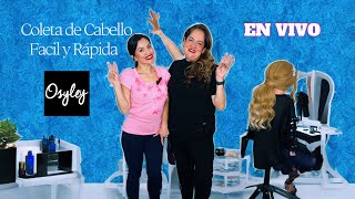 Como hacer una cola con extensiones  Myriam desde casa [upl. by Annaillil]