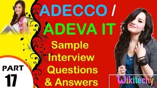 adecco  adeva it top most interview questions and answers for freshers  experienced [upl. by Armin]