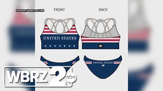 Team USAs beach volleyball uniforms for 2024 Paris Olympics designed by Baton Rouge artist [upl. by Annoit]