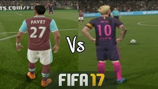 FIFA 17  Dimitri Payet Vs Lionel Messi quotFreekick Battlequot  HD 1080p [upl. by Allekram379]