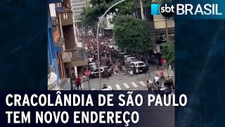 Cracolândia de São Paulo tem novo endereço  SBT Brasil 210323 [upl. by Attelliw381]