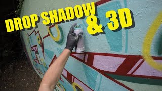 Graffiti 2024  Drop Shadow amp 3D Piece [upl. by Tavi]