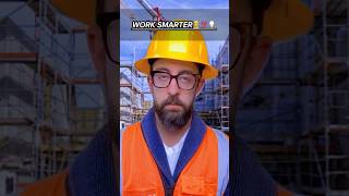 Work Smarter 👷💯💡 workers work job smart construction viralvideo shorts [upl. by Annoek]