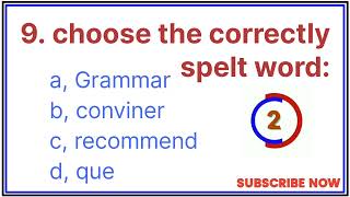 Spelling mistake in English grammar  spelling correction can you pass 1010 [upl. by Cathey]