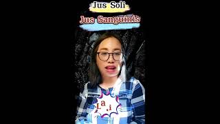 Jus Soli vs Jus Sanguinis  Meanings and Pronunciations [upl. by Neillij]