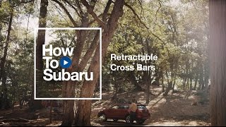 Subaru Howto Using Your Retractable Roof Cross Bars [upl. by Eizeerb]