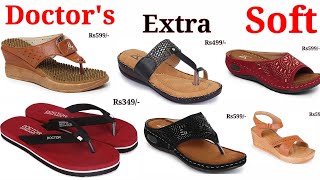 DOCTOR EXTRA SOFTWARE FOOTWEAR COLLECTION WITH PRICE FOR SANDAL CHAPPAL SLIPPER SHOES DESIGN COMFORT [upl. by Eenert]