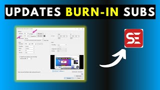 Update to Generate Video with BurnedIn Subtitle in Subtitle Edit [upl. by Alegnaoj954]