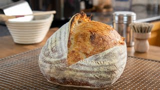 Easy Homemade Sourdough Bread  A Basic No Knead Recipe That Gives Amazing Results Every Time [upl. by Vladamir81]