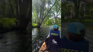 Kayaking Minnehaha Creek in Minneapolis kayaking inflatablekayak paddlenorth [upl. by Nabal123]