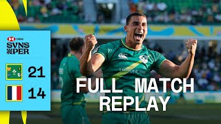 Ireland superb in French thriller  Ireland v France  Full Match Replay  Perth HSBC SVNS [upl. by Tevlev467]