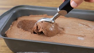 Easy Homemade Chocolate Ice Cream Recipe Only 3Ingredients [upl. by Ahsinrev]