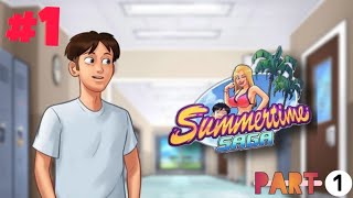 Summertime Saga  Day 1 Part 1 Gameplay v02011  Updated full gameplay [upl. by Hacker869]