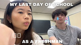 LAST DAY OF SCHOOL AS A FRESHMAN  school vlog [upl. by Eemia]