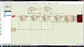 Réaliser un compteur synchrone modulo 15 sous Isis Proteus Tutorial 4 [upl. by Lerrud]