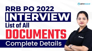 IBPS RRB PO Interview 2022  List of All Documents  Complete Details By Harshita Maam [upl. by Yvonne404]