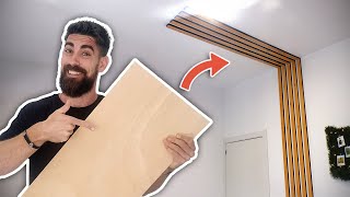 Como Instalar PANELES DECORATIVOS para pared efecto madera [upl. by Enahc]