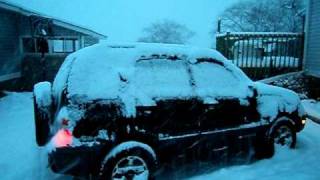 bass shaking snow off car [upl. by Akemet]