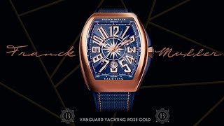 Franck Muller Vanguard Automatic Yachting Rose Gold V45 SC DT YACHTING 5N BL [upl. by Varini]