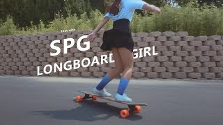 Awesome Longboard Girl Does Skateboard Dancing  FeiyuTech SPG [upl. by Jablon]