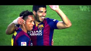 Top 10 Goals 2014 2015  Tridente MSN  Suarez  Neymar  Messi [upl. by Annoid777]