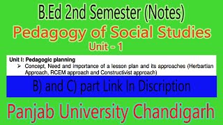 Notes bed 2nd semester Lesson plan Annual Diary Unit ICT Model test Herbartian RCEM approach [upl. by Vahe]