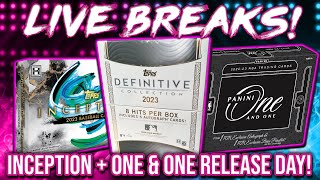 TOPPS INCEPTION  ONE amp ONE RELEASE DAY BREAKS  Plus Definitive MLB amp More RGL 23852395 [upl. by Armand]