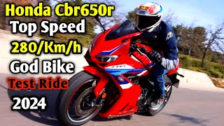 2024 Honda Cbr650r Top Speed  New CBR650R Review  cbr650r [upl. by Frazier]