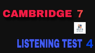 CAMBRIDGE 7 LISTENING TEST 4 WITH ANSWERS ll HOMESTAY APPLICATION [upl. by Tarsus]