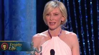 Cate Blanchett Calls Out Matthew McConaughey SAG Awards 2014 [upl. by Ecar]