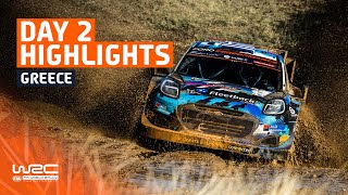 Day 2 Highlights  WRC EKO Acropolis Rally Greece 2023 [upl. by Moth229]