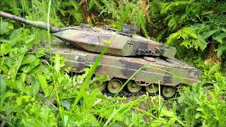 RC tank Leopard 2A6 Heng Long test driveРадиоуправляемый танк Leopard 2 Heng Длительный тестдрайв [upl. by Torrlow]