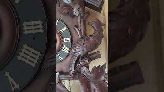 Large Antique Cuckoo Quail Clock [upl. by Adnirb889]